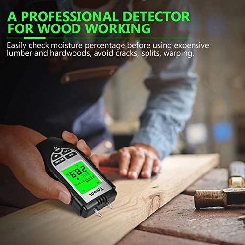 Wood Moisture Meter - Digital Moisture Detector Moisture Tester, Pin-Type Water