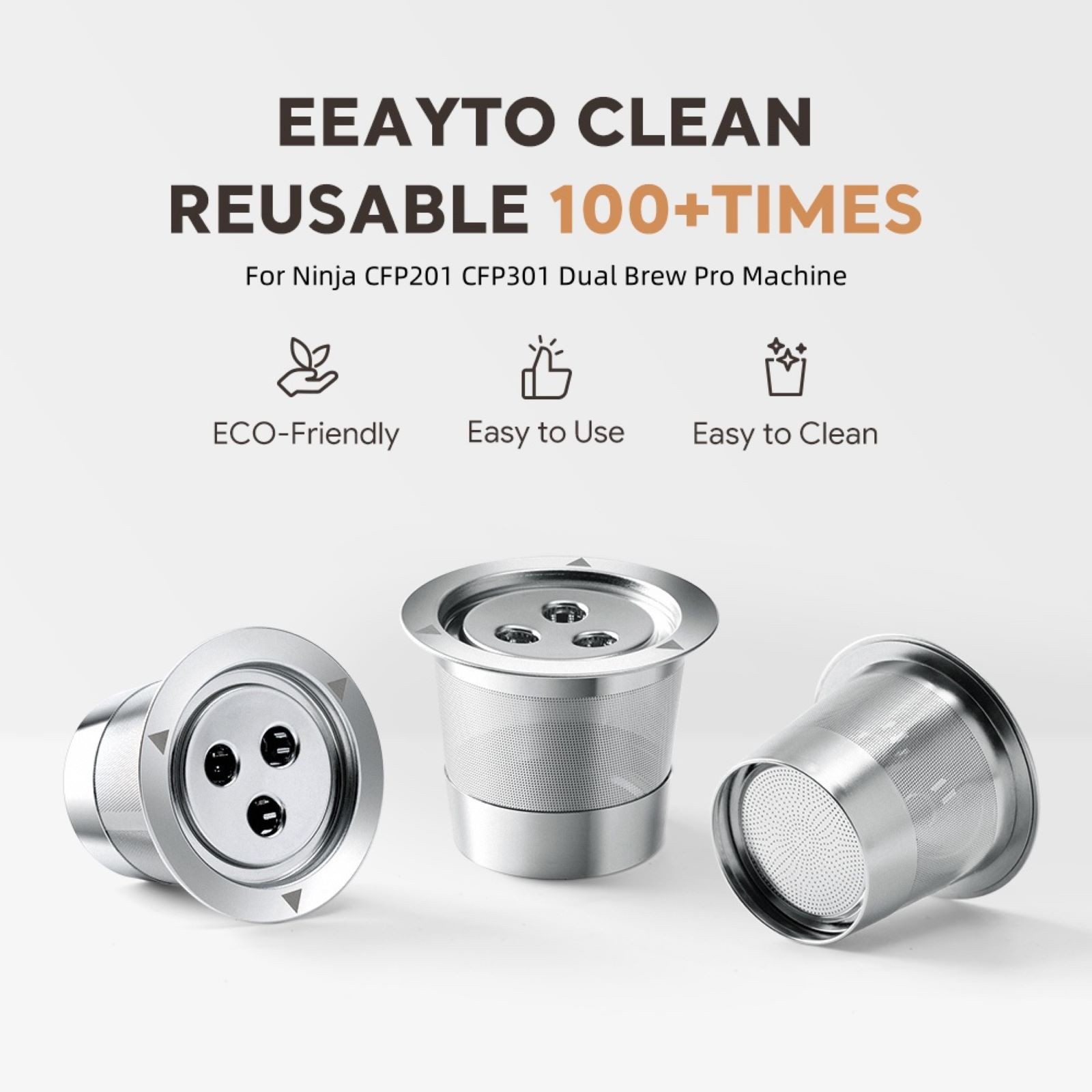 Stainless Steel Capsule Filter Shell Accessory For Ninja Coffee Machine