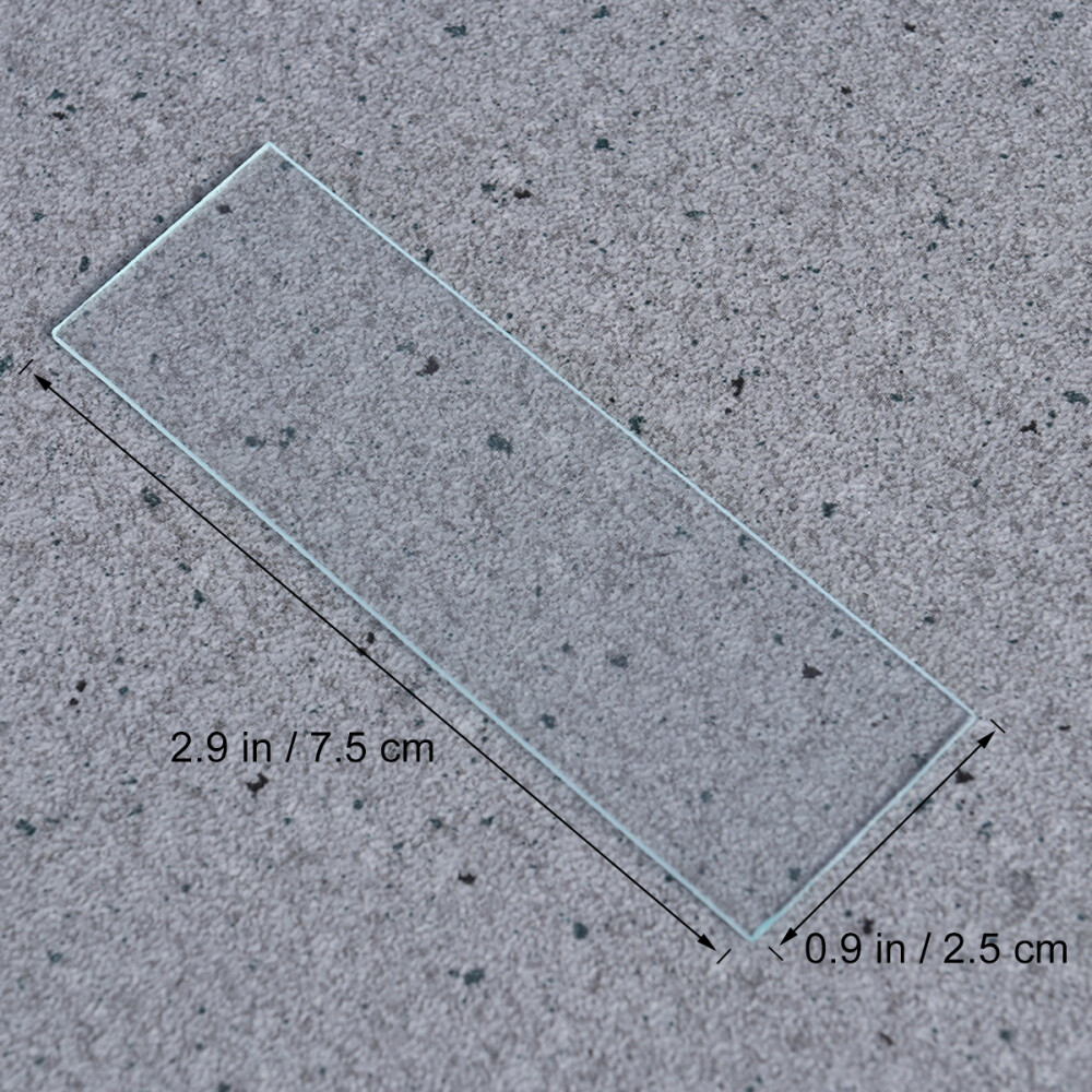Blank Microscope Slides and Square Cover Glass for for Optical Microscope New