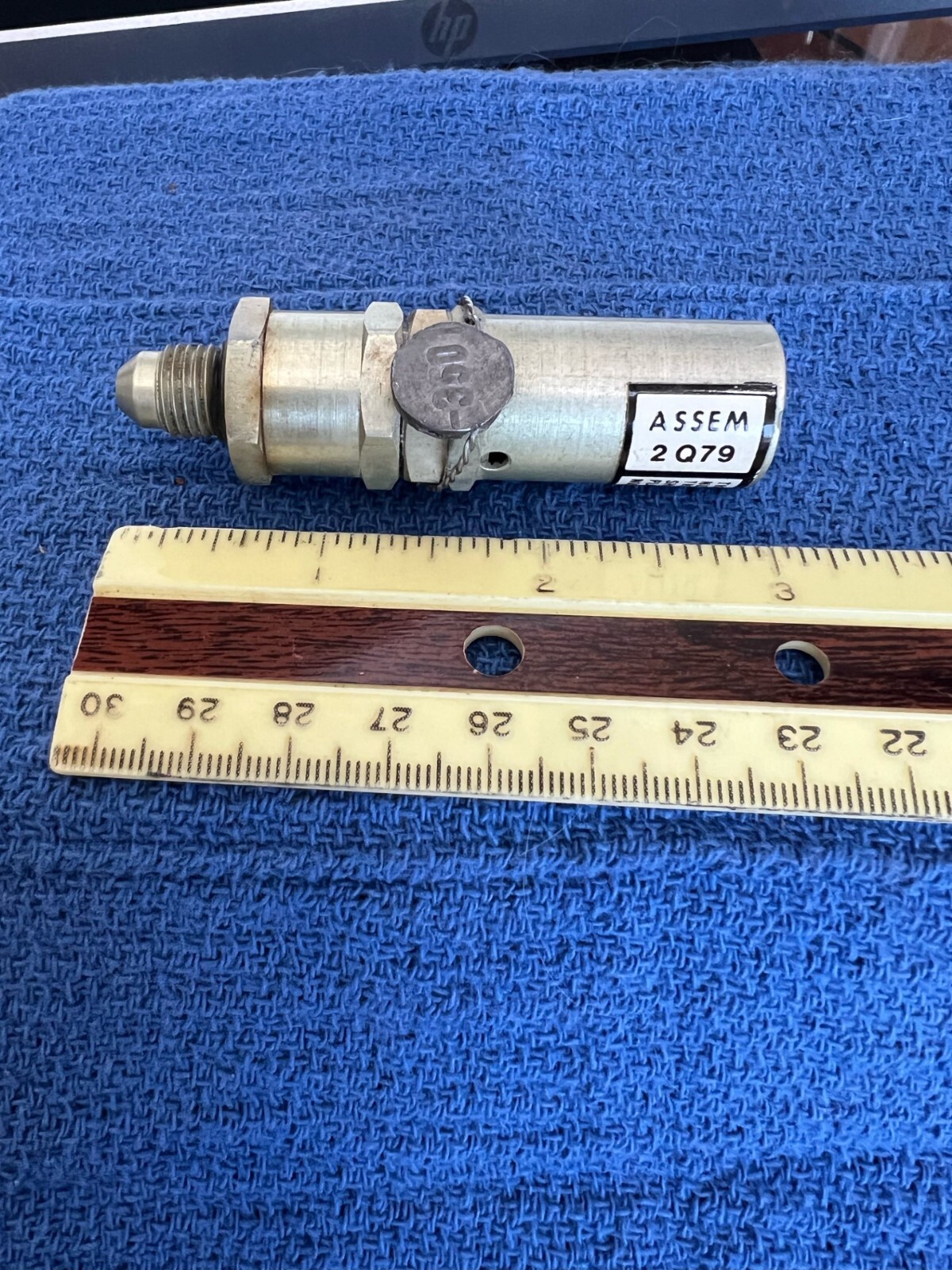 NOS AVIONIC Relief Valve 3630 PSI P/N MC1603 Alt. serial 53939 LEAD SEAL #3501
