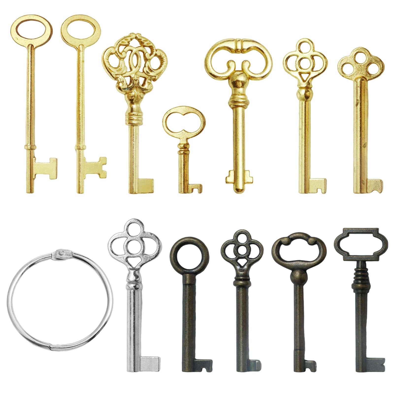 Universal Skeleton Key Set  12PCS Hollow Barre Skeleton Keys Replacement for ...