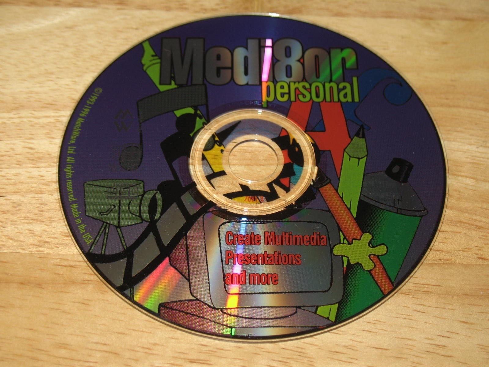 Medi8or Personal Multimedia Presentation Sofware PC CD-ROM 1996 MatchWare Win3.1