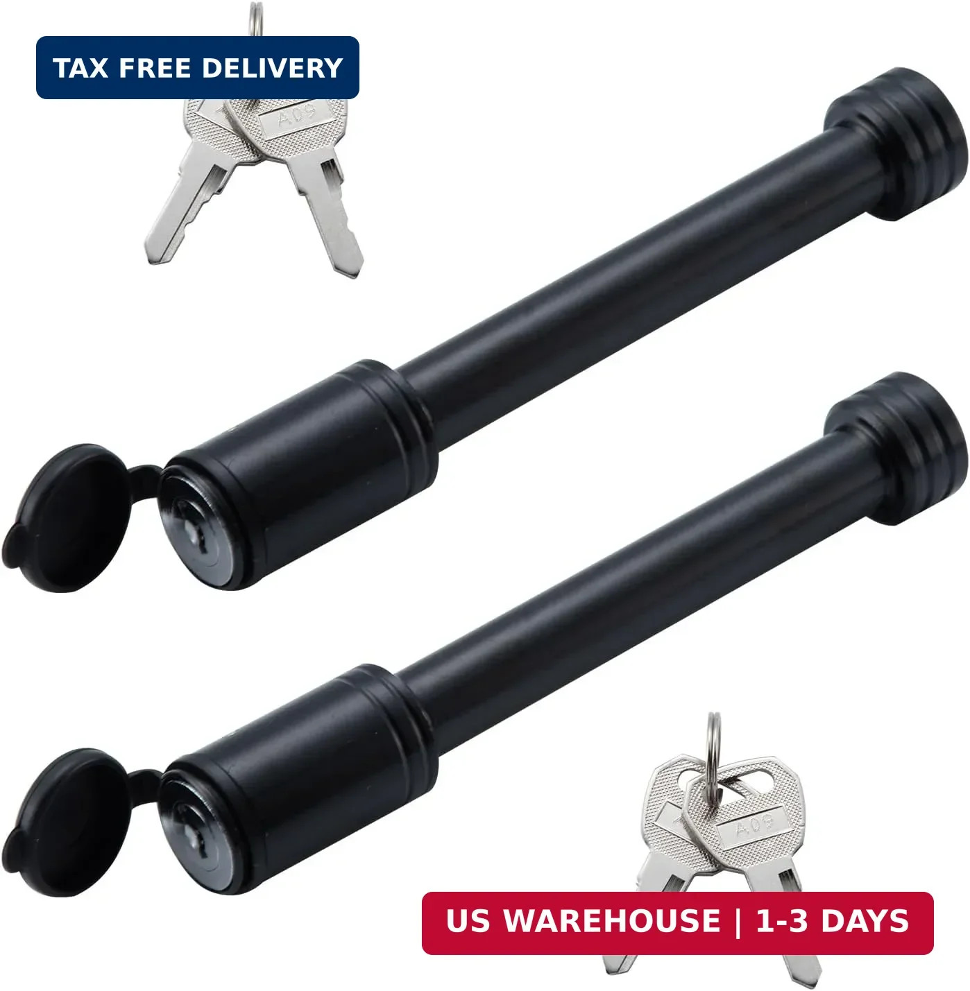 Hitch Receiver Pin Lock, Trailer Hitch Receiver Lock with 5/8" Pin, for Class II