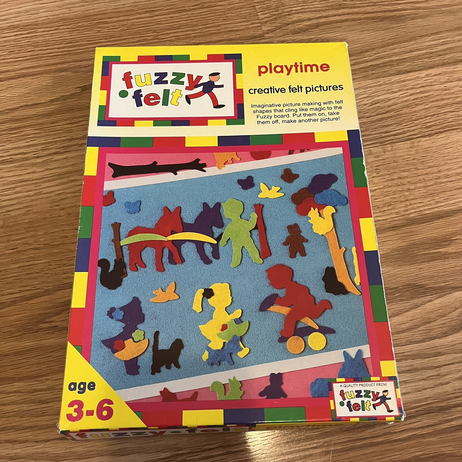 fuzzy felt Playtime vintage children's toy game play set fuzzy-felt England