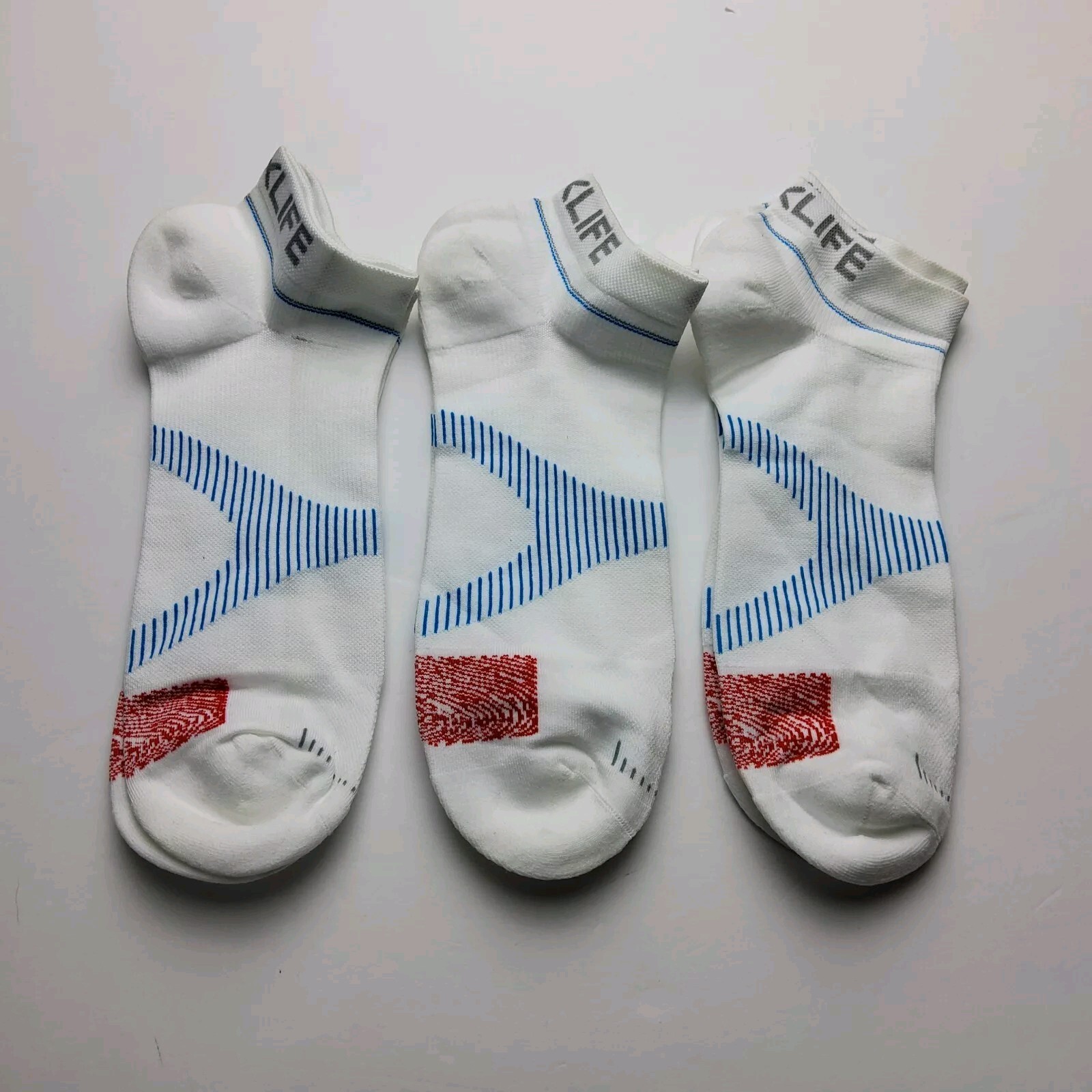 Voxx Life Stasis Neuro Socks No Show Lot Of 3 Pairs Size L (Men's 9.5-12.5)