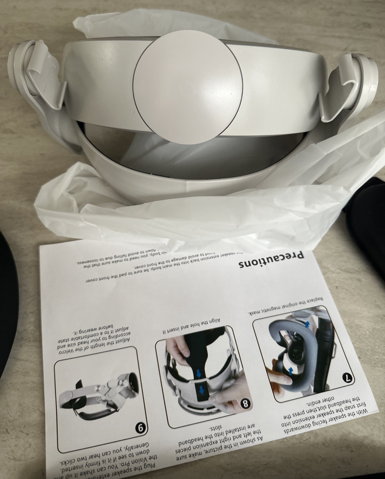 Head Strap Pressure-Reducing for Apple Vision Pro Suitable Different Head Shapes