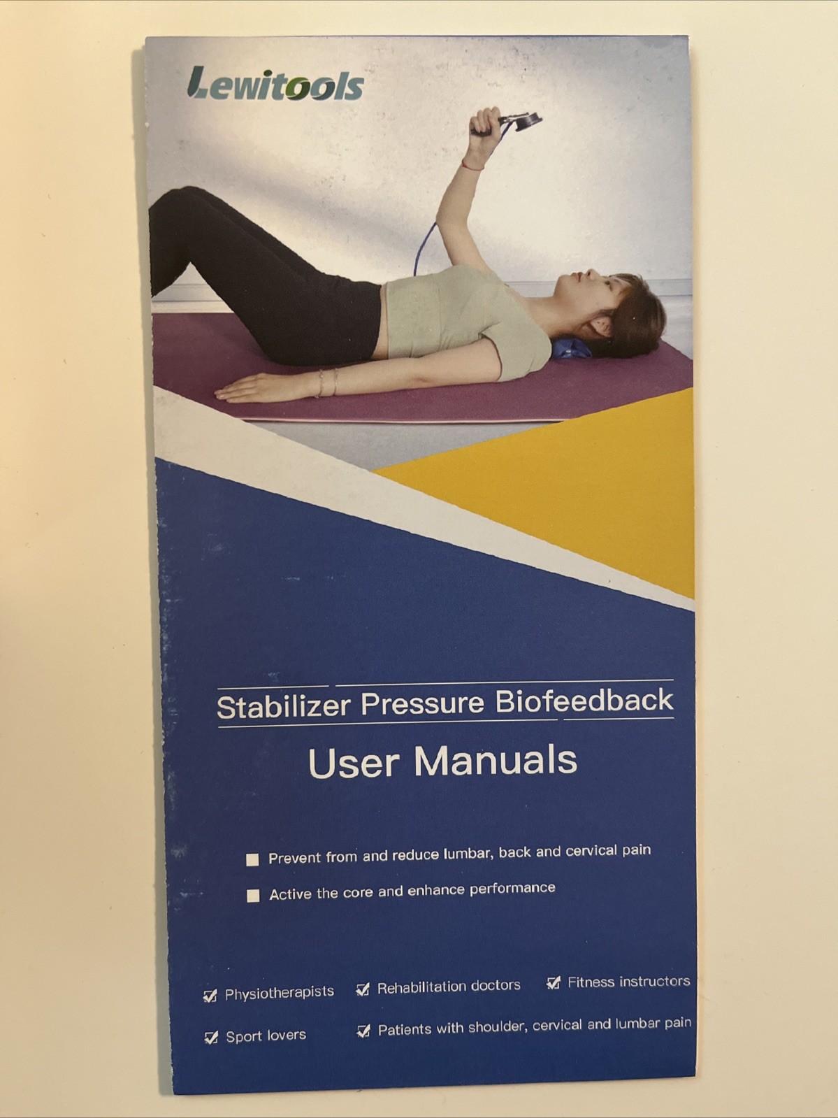 Lewitools Pressure Biofeedback Stabilizer Core Activator-Back & Neck Pain Relief