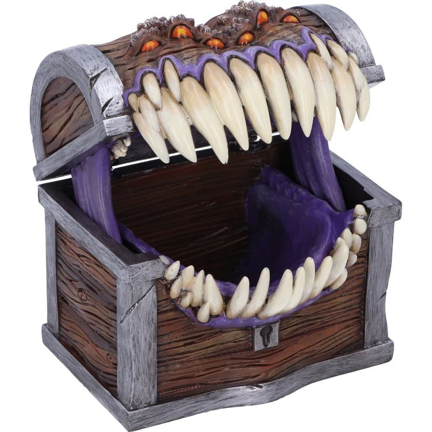 Nemesis Now Dungeons & Dragons Mimic Dice Storage Box, 11.3cm, Resin, Brown, ...