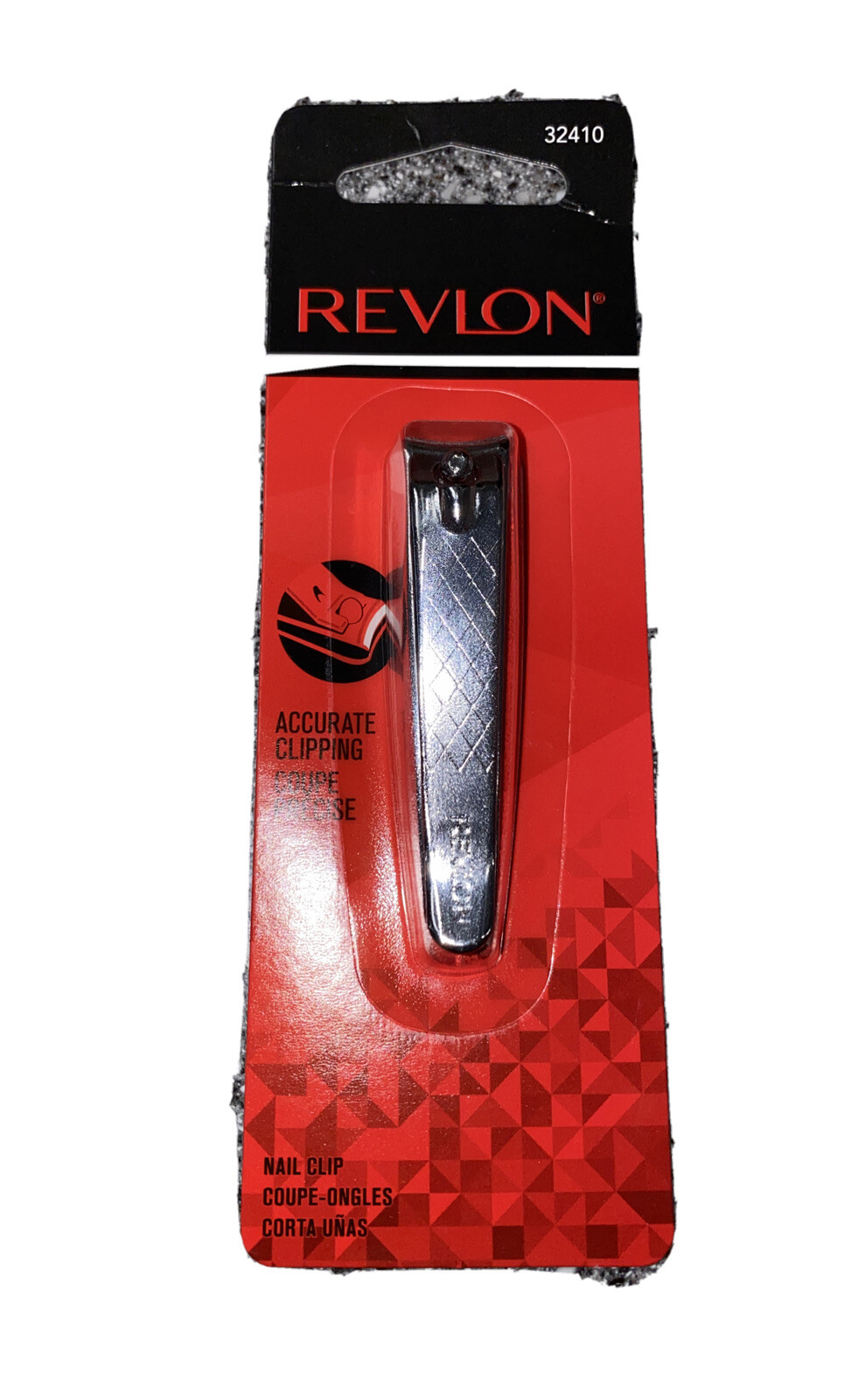 Revlon Nail Clip Finger Nail Clipper Curved 32410, NEW Free Shipping