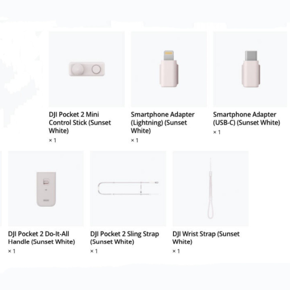 6*Pcs Original Exclusive Combo Accessories Kit Adapter For DJI Pocket 2