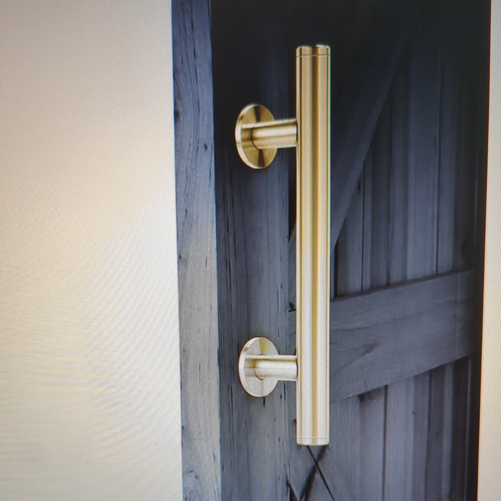 Reliabilt Soft Gold Indoor Single Barn Door Handle 4980571 - New