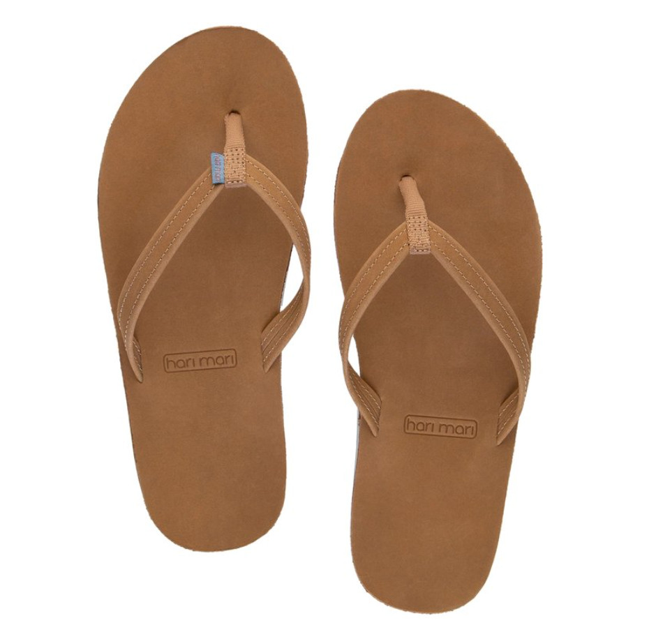 Hari Mari FIELDS Women's Nubuck Leather Flip Flops Size 9 NWT