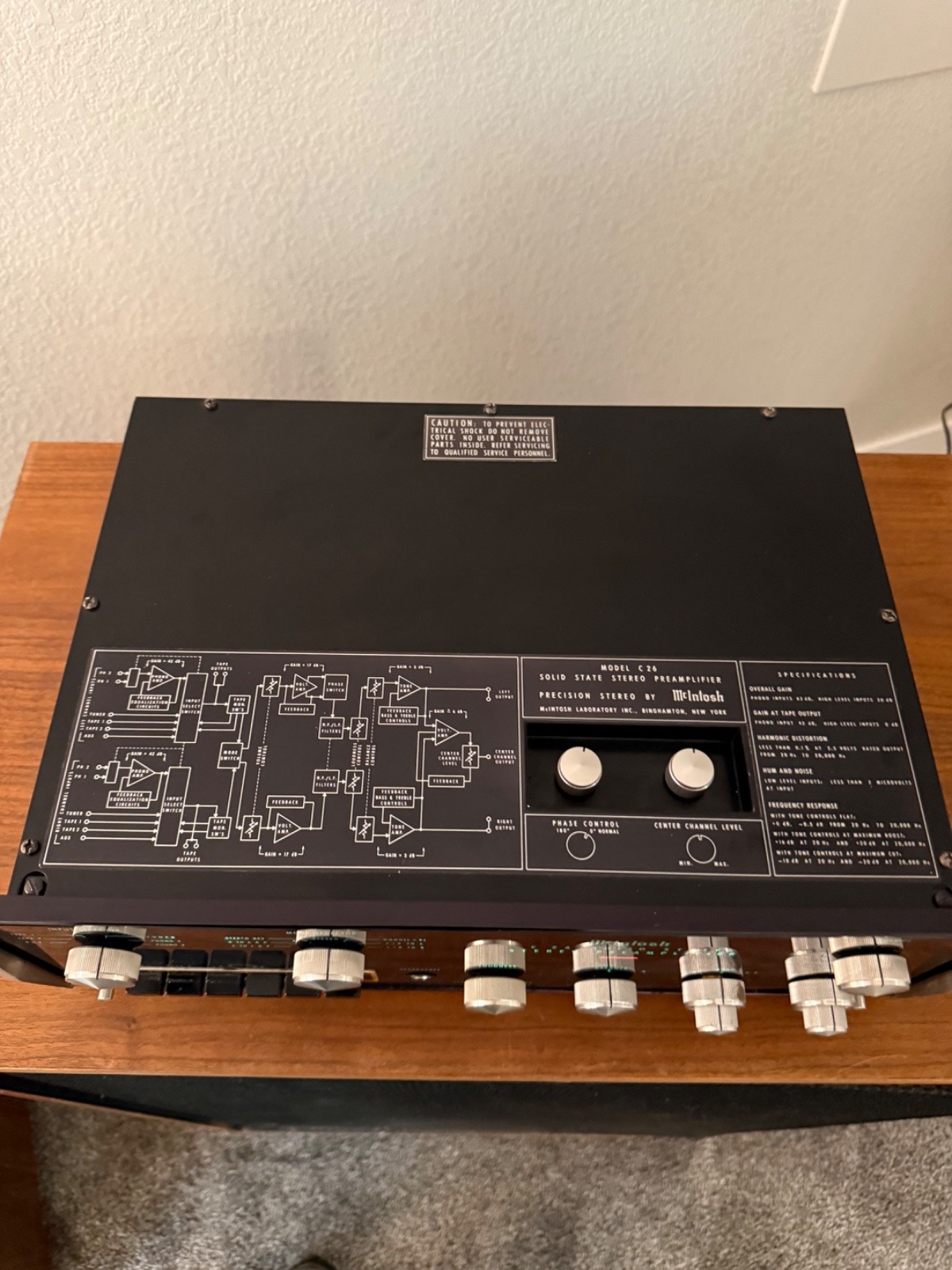 McIntosh c26 Solid State Preamplifier
