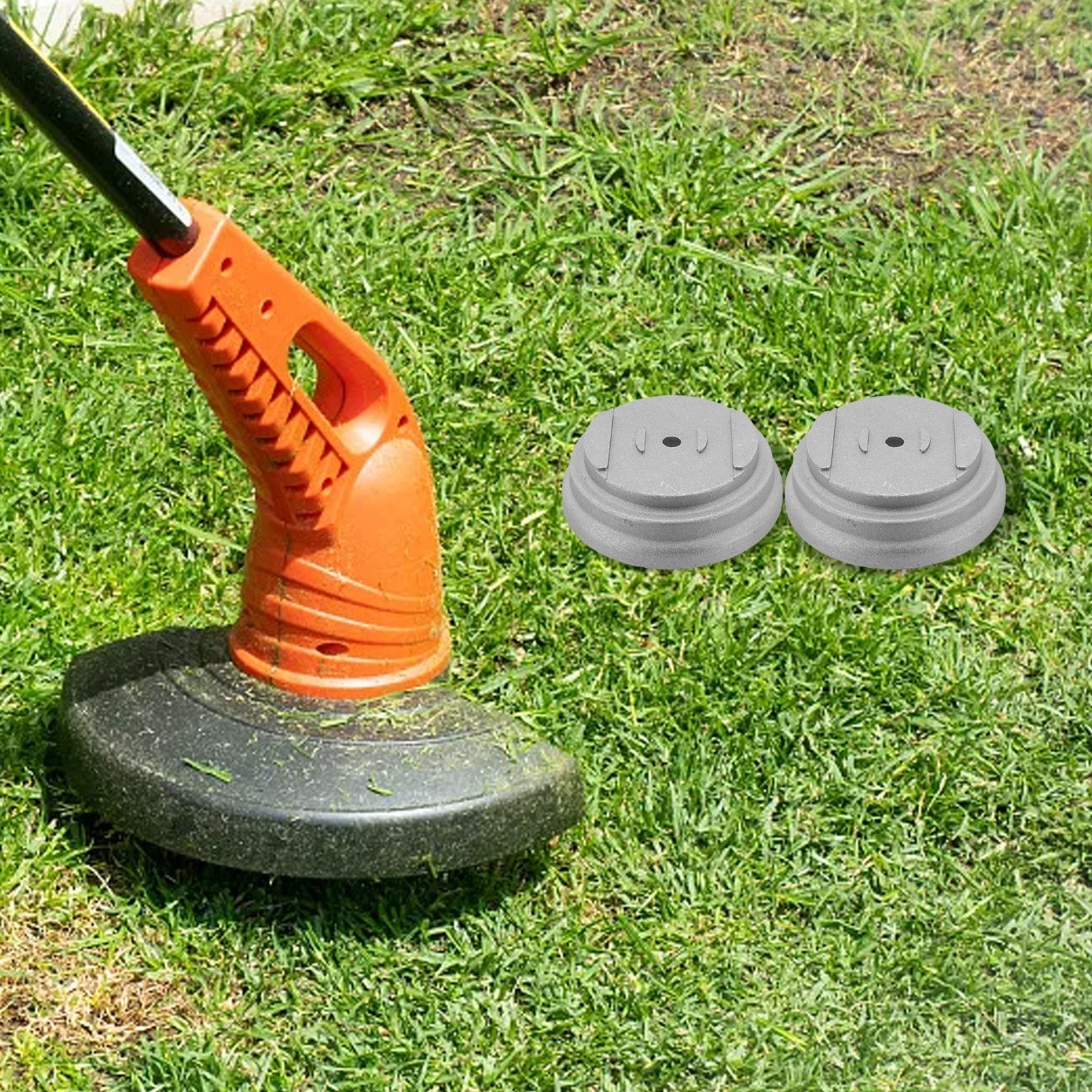 2PC Stainless Steel Grass Cover Base Electric Lawn Mower Accessories