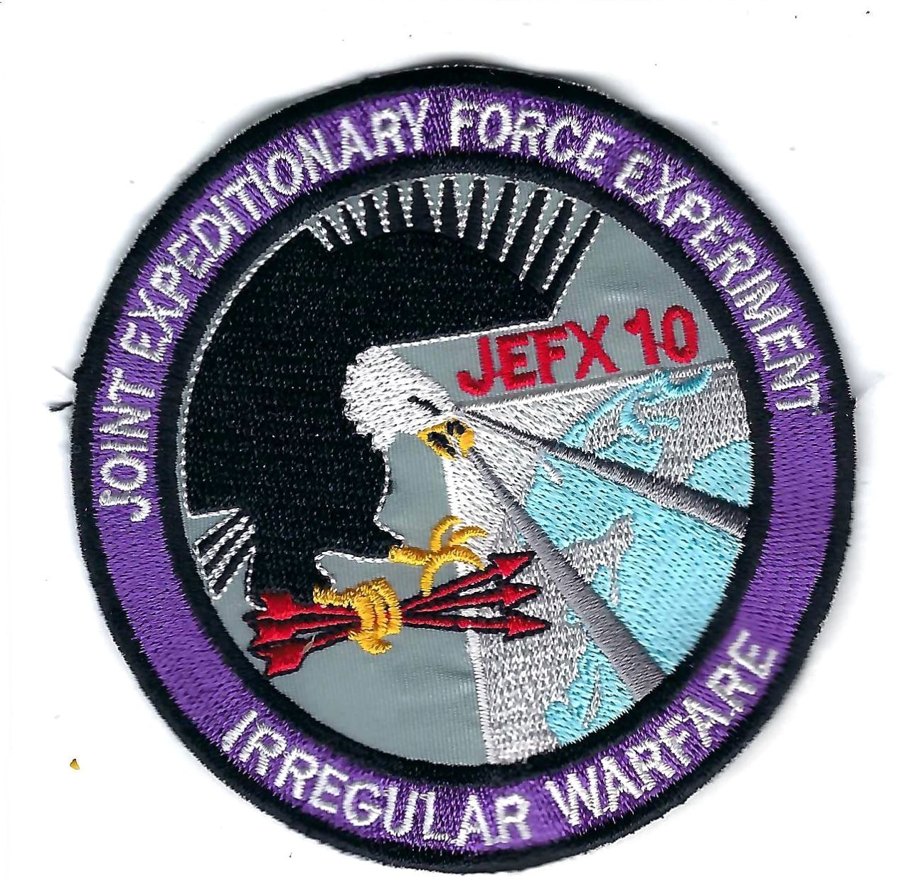 PATCH  USAF  JOINT EXPEDITIONARY FORCE EXPERIMENT 2010  JEFX 10  ANG-1