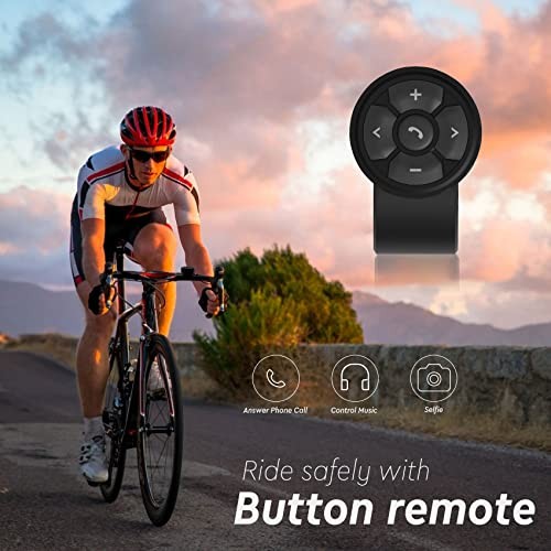Bluetooth Media Button Steering Wheel Wireless Remote Control for Car Bike