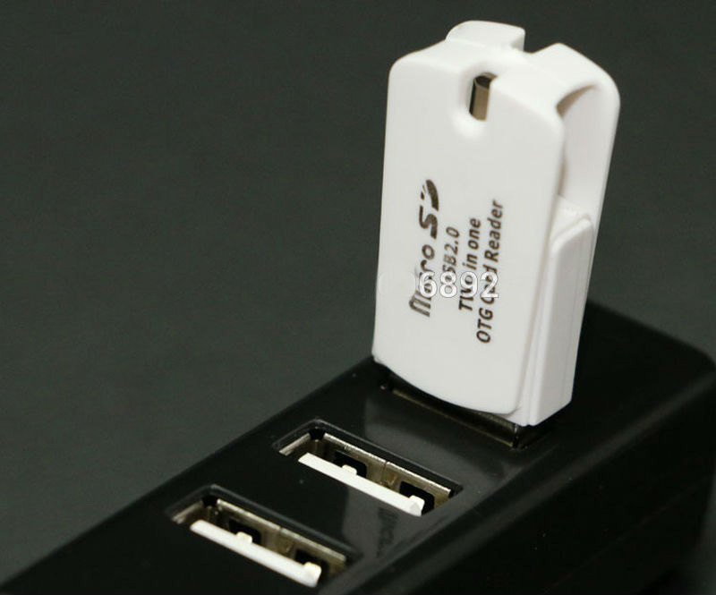 2-in-1 Micro sd OTG Card Reader Micro usb OTG TF/SD Card Reader For Phone PC
