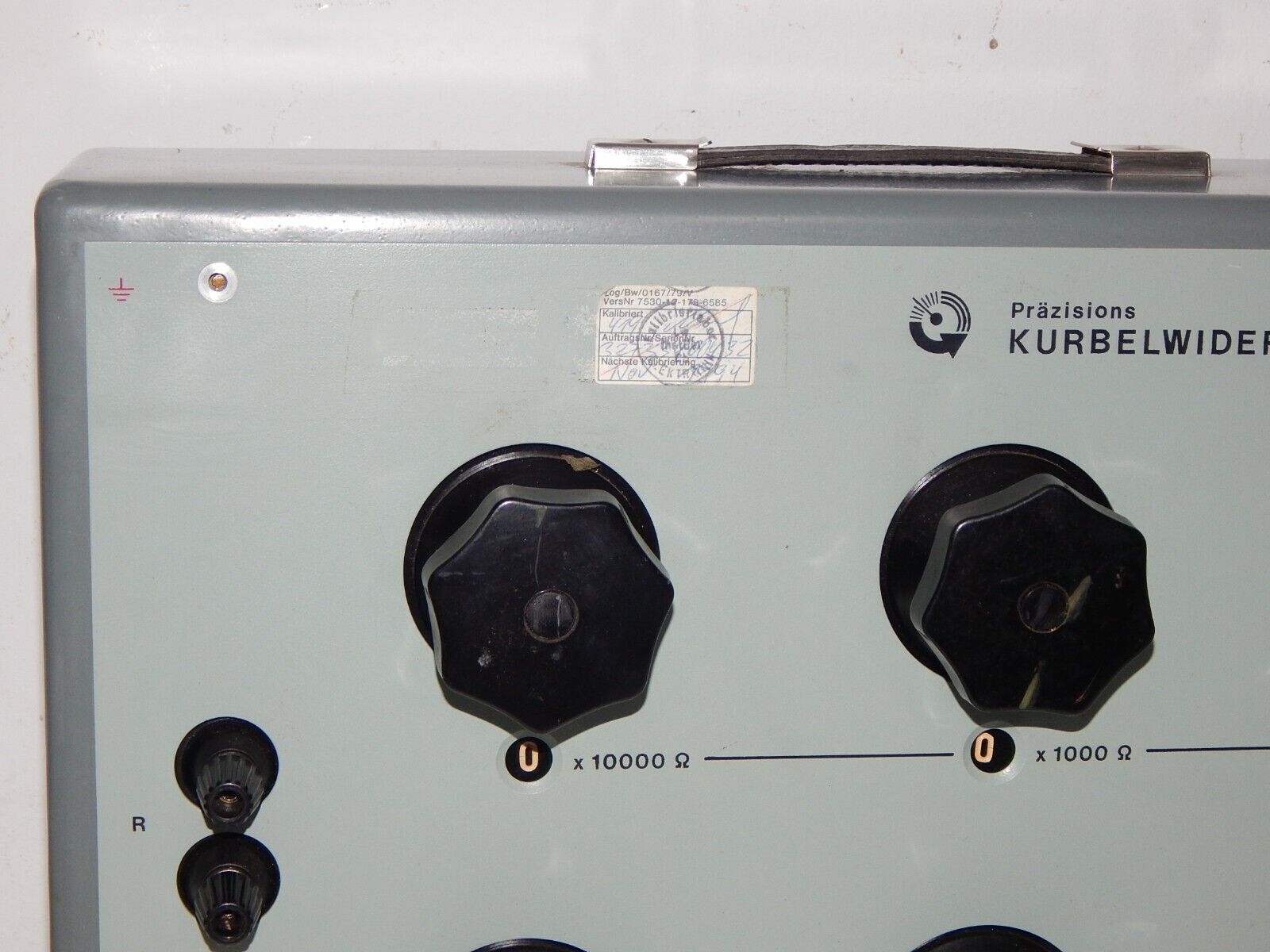 Measuring device precision crank resistance Type II VEB resistance box...