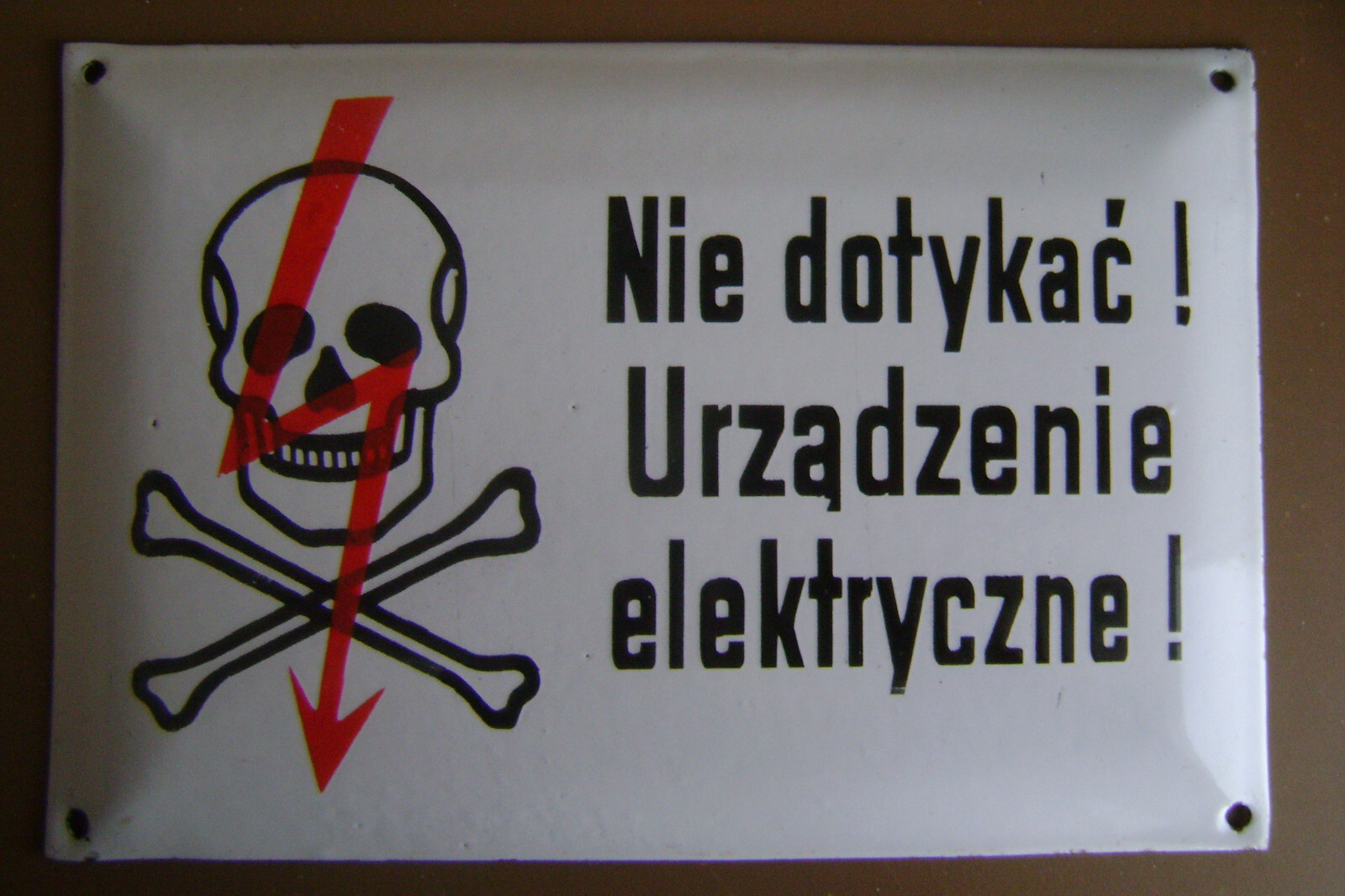 WWII WW2 GERMAN RARE Old enamel plaque from the complex of German bunkers