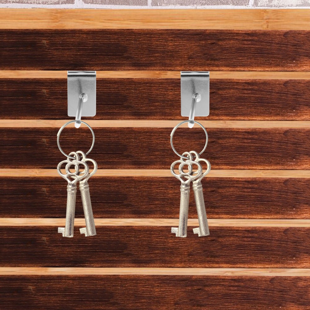 20Pcs Reusable Silver Panel Hooks Slatwall Display Hooks for Retail and Home Use