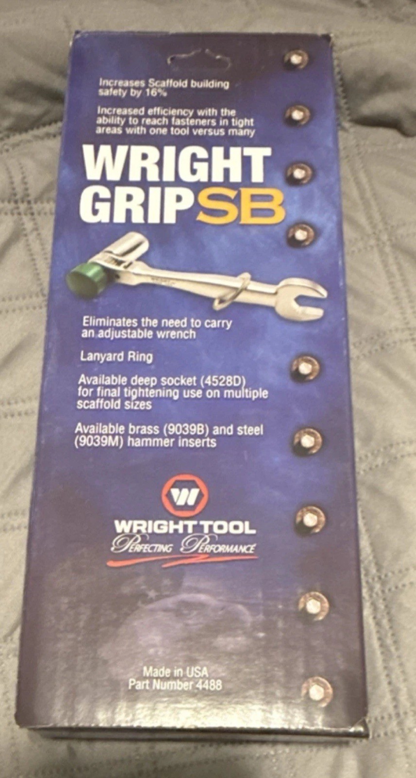 Wright Grip SB scaffold wrench.  With soft face hammer.  Brand new in box