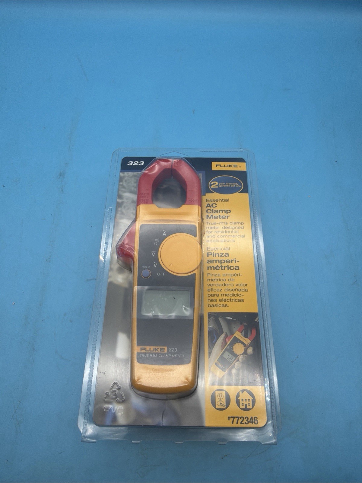 FLUKE 323 Essential Digital AC Clamp Meter.New