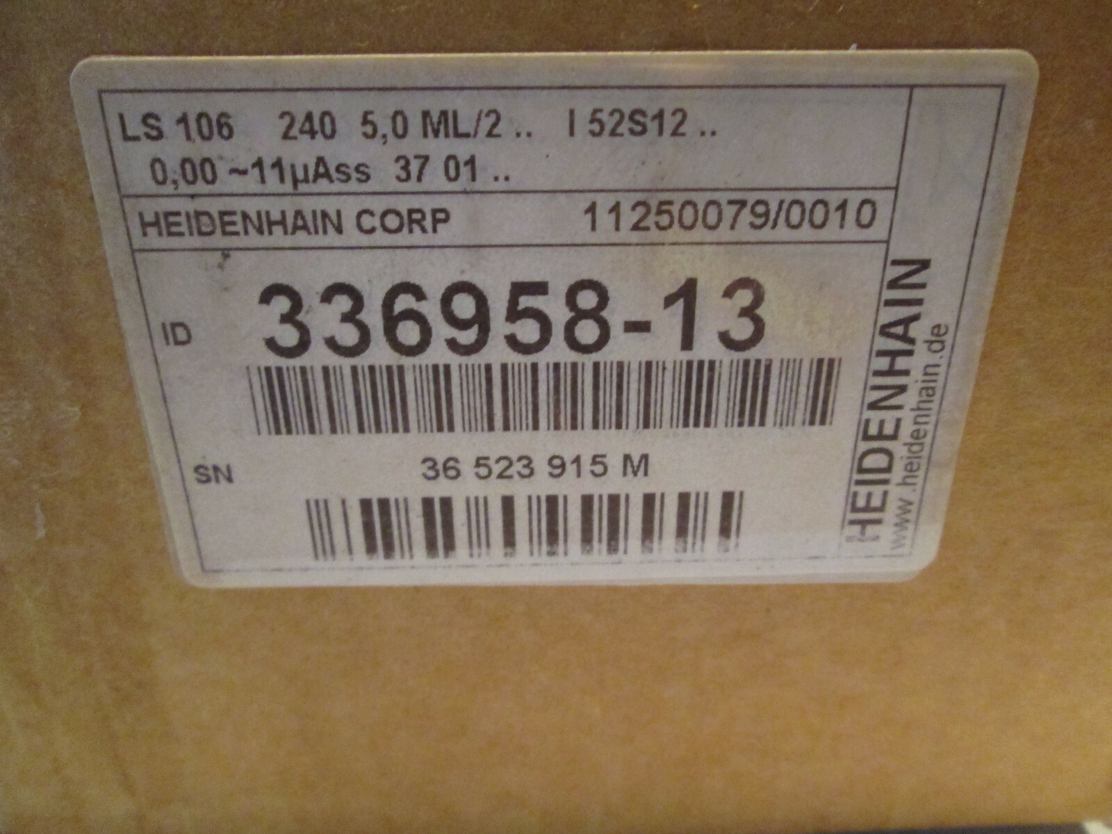 HEIDENHAIN LS106 LINEAR ENCODER  ML 240 MM  336958-13 MAZAK **NEW**