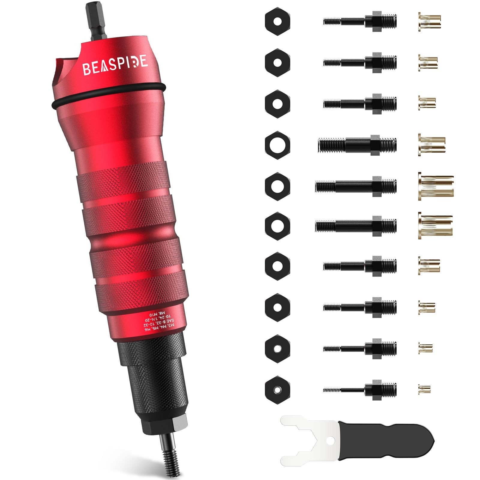 Rivnut Adapter Kit for Electric Drill, Professional Rivnut Pliers ...