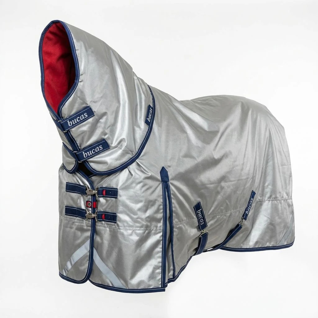 Hooves and Paws Bucas Power Turnout Light Big Neck Horse Blanket - 1680D