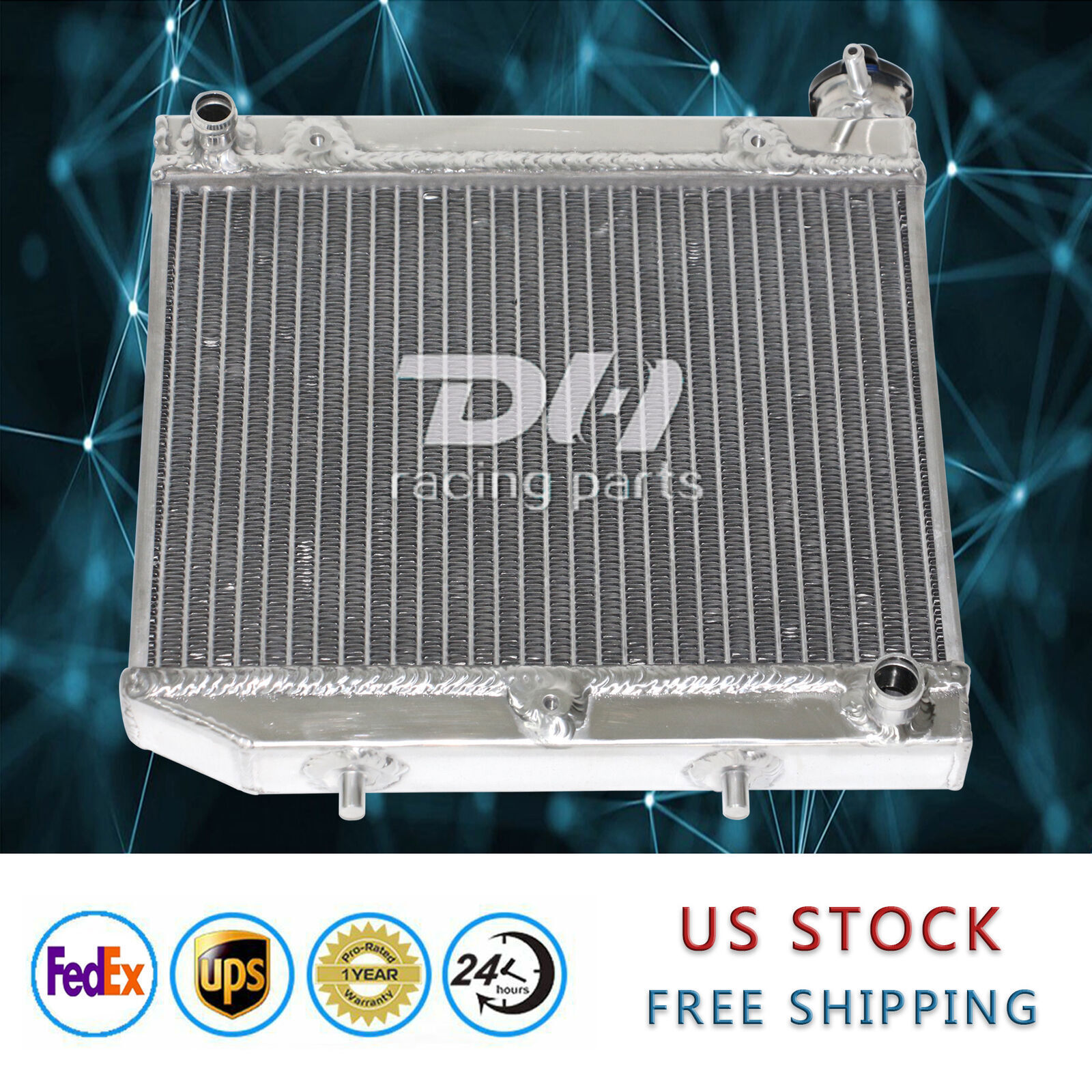 ATV Radiator Fit 2004-2009 Honda TRX450R TRX450ER All Aluminum Racing Radiator