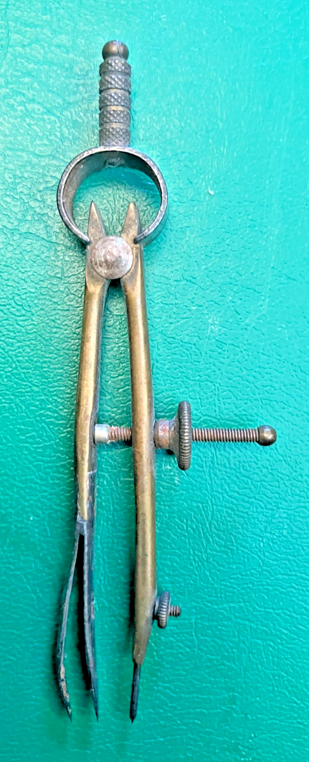 Vintage Draughtsman Technical Drawing Engineers Tools Bundle - Brass / Steel