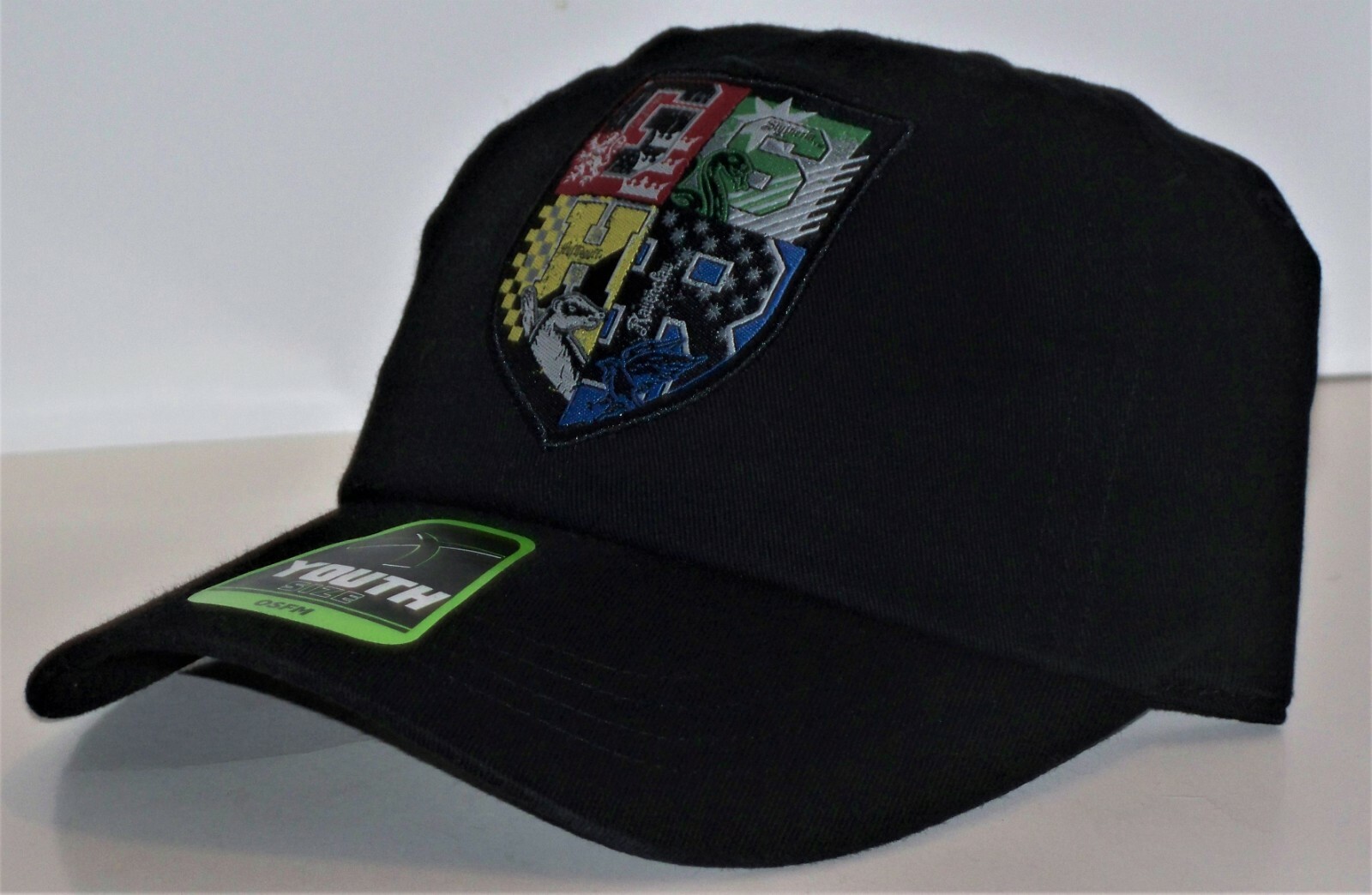 Harry Potter Hogwarts Youth Black Adjustable Snapback hat cap