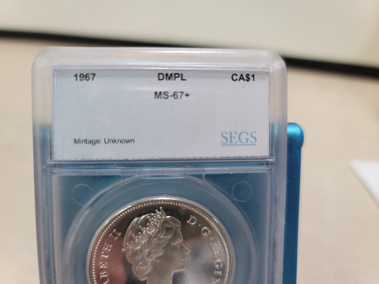 1967 Canada Silver Dollar Goose DMPL $1 T9832
