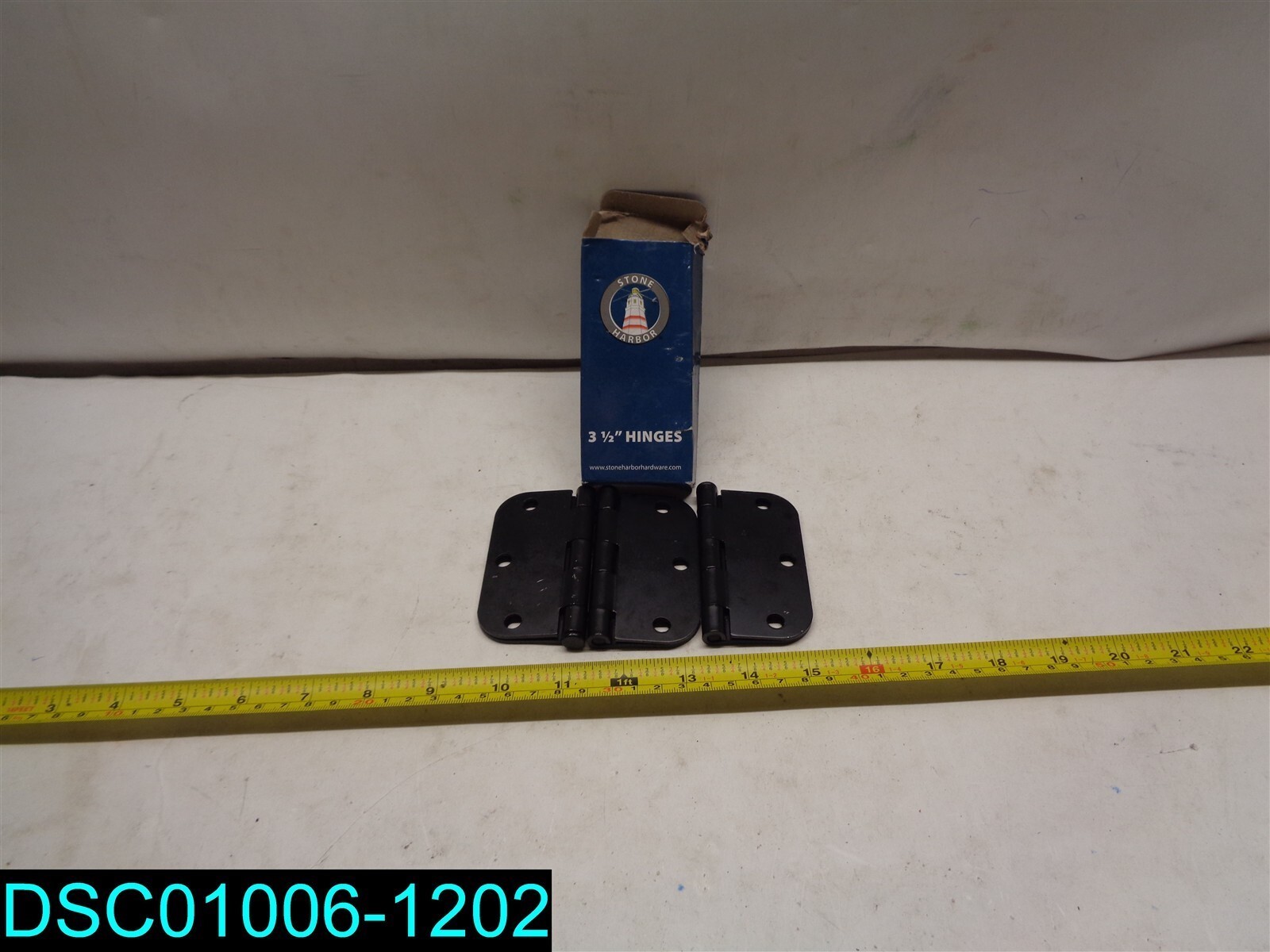 QTY=3: Stone Harbor Standard Door Hinge Matte Black 3-1/2" x 5/8" P3558-19