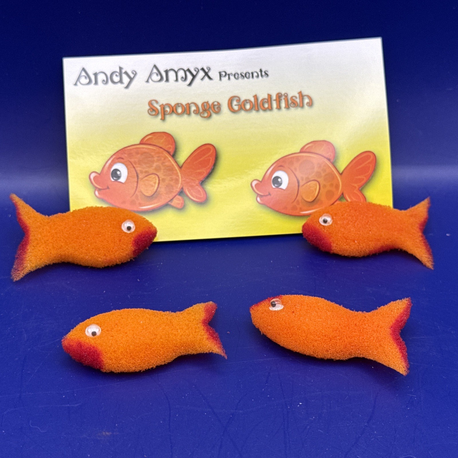 Sponge Emoji GOLDFISH 4 Pack by Andy Amyx - Magic Trick - Fun - Close-up- EDC