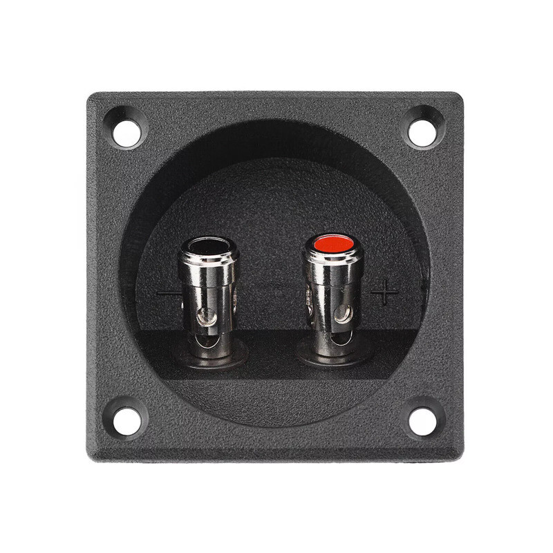 2/4PC Speaker Box Terminal 2-Wire Round Spring Cup Connector Subwoofer Enclosure