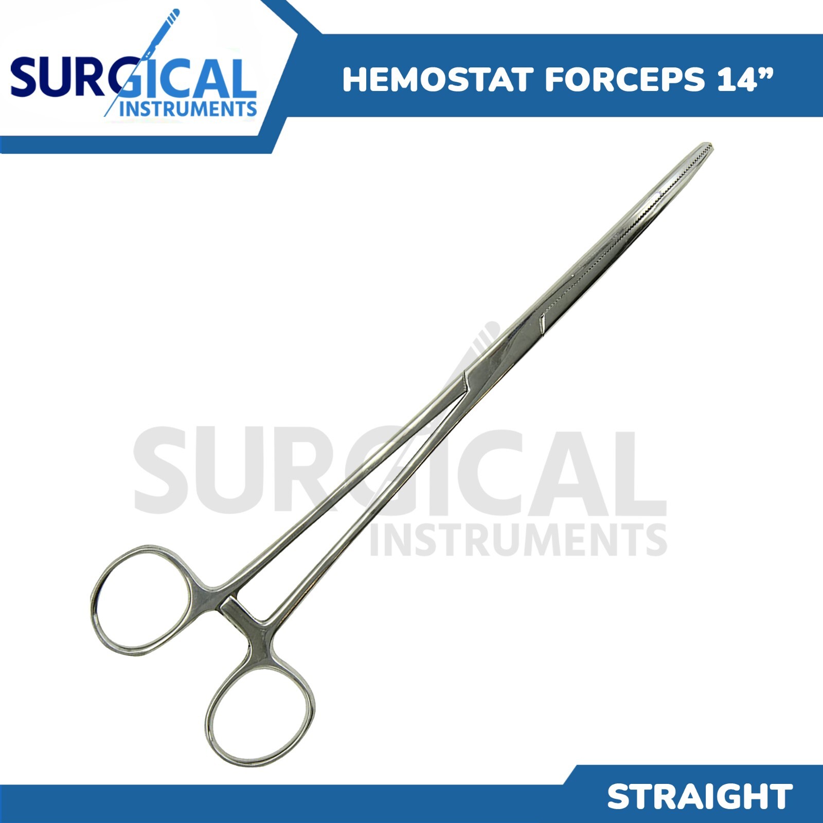 Rochester Pean Hemostat Forceps 14" Straight Stainless Steel German Grade