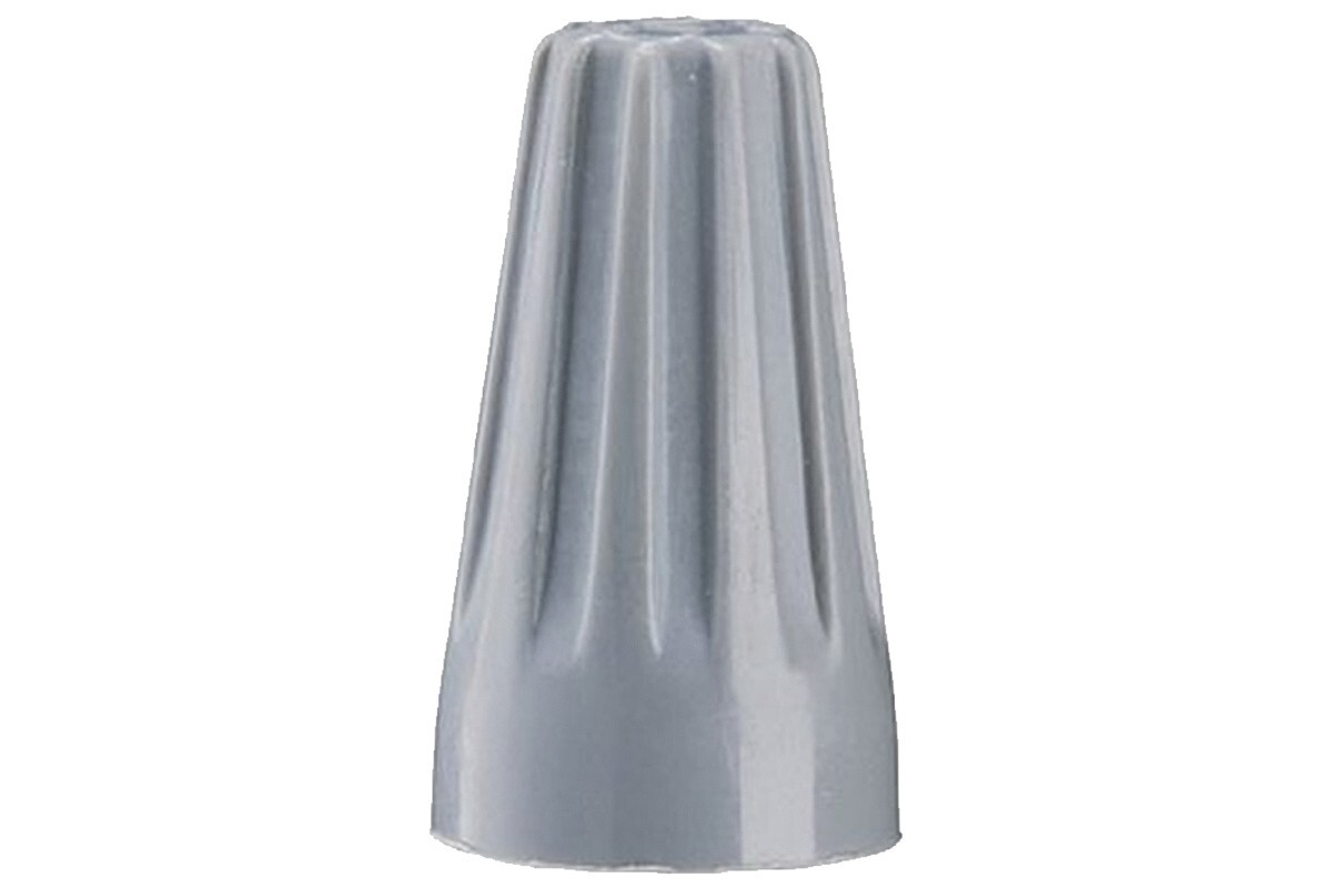 Package of 100 Gray 22-16 Gauge Twist Screw On Grey Connector Wire Cable Nuts