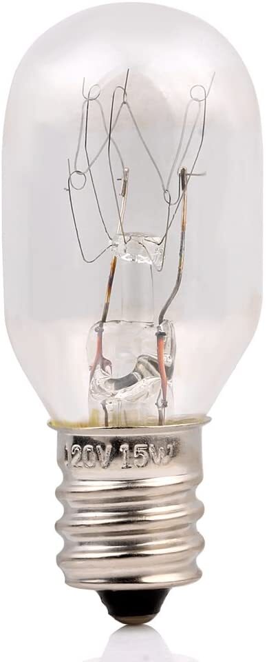 Himalayan Salt Lamp Replacement Light Bulbs, E12 Candelabra Base 15W T20 Bulbs
