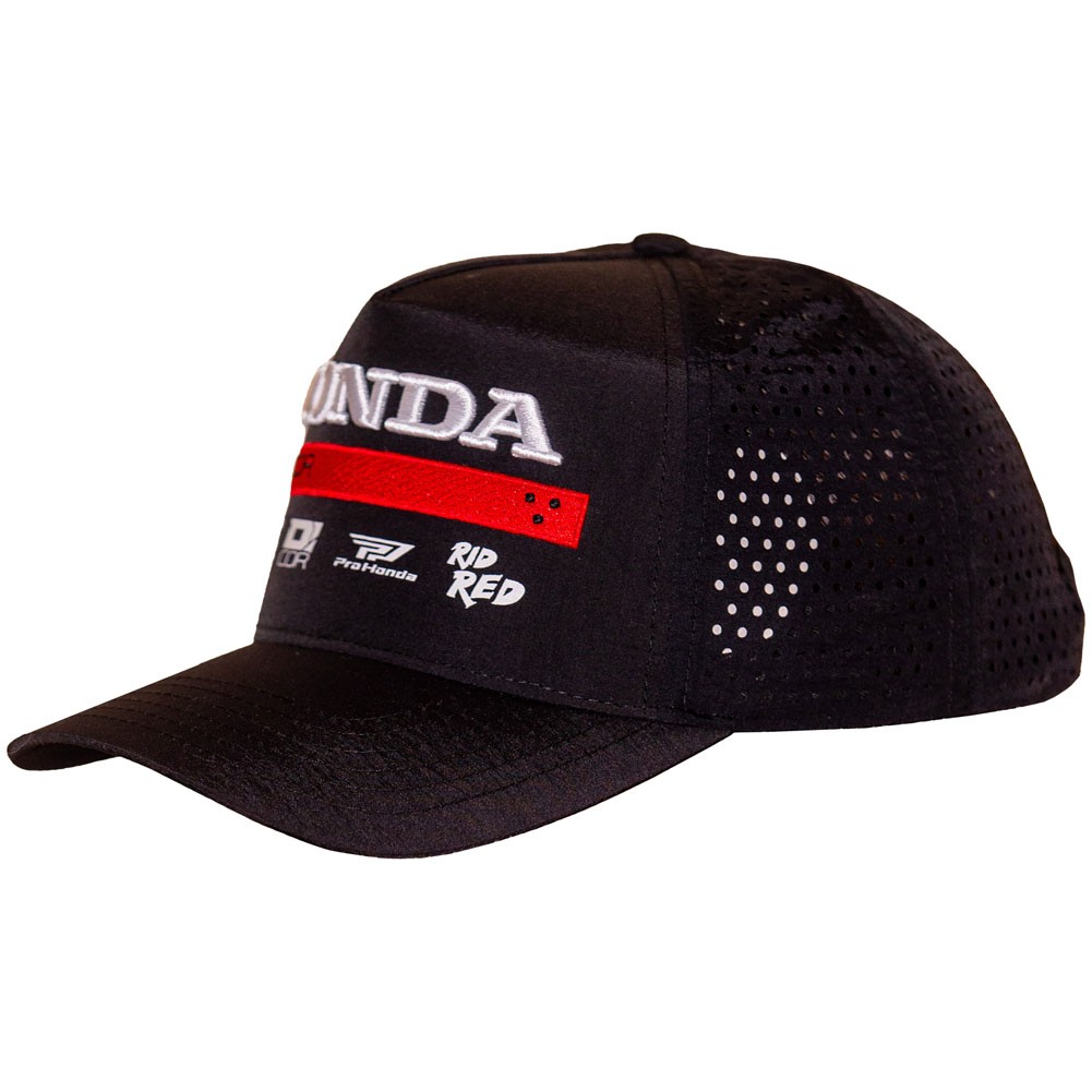 D'Cor Visuals 70-157-1 Honda Factory2 Snapback Hat Black