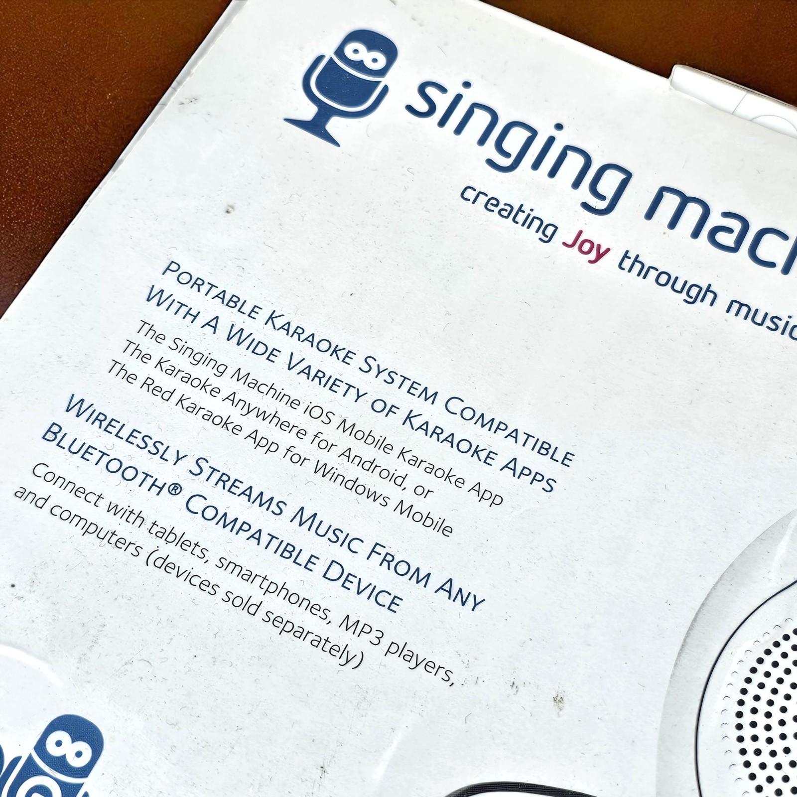 The Singing Machine Karaoke System Portable Bluetooth App Compatible TABEOKE