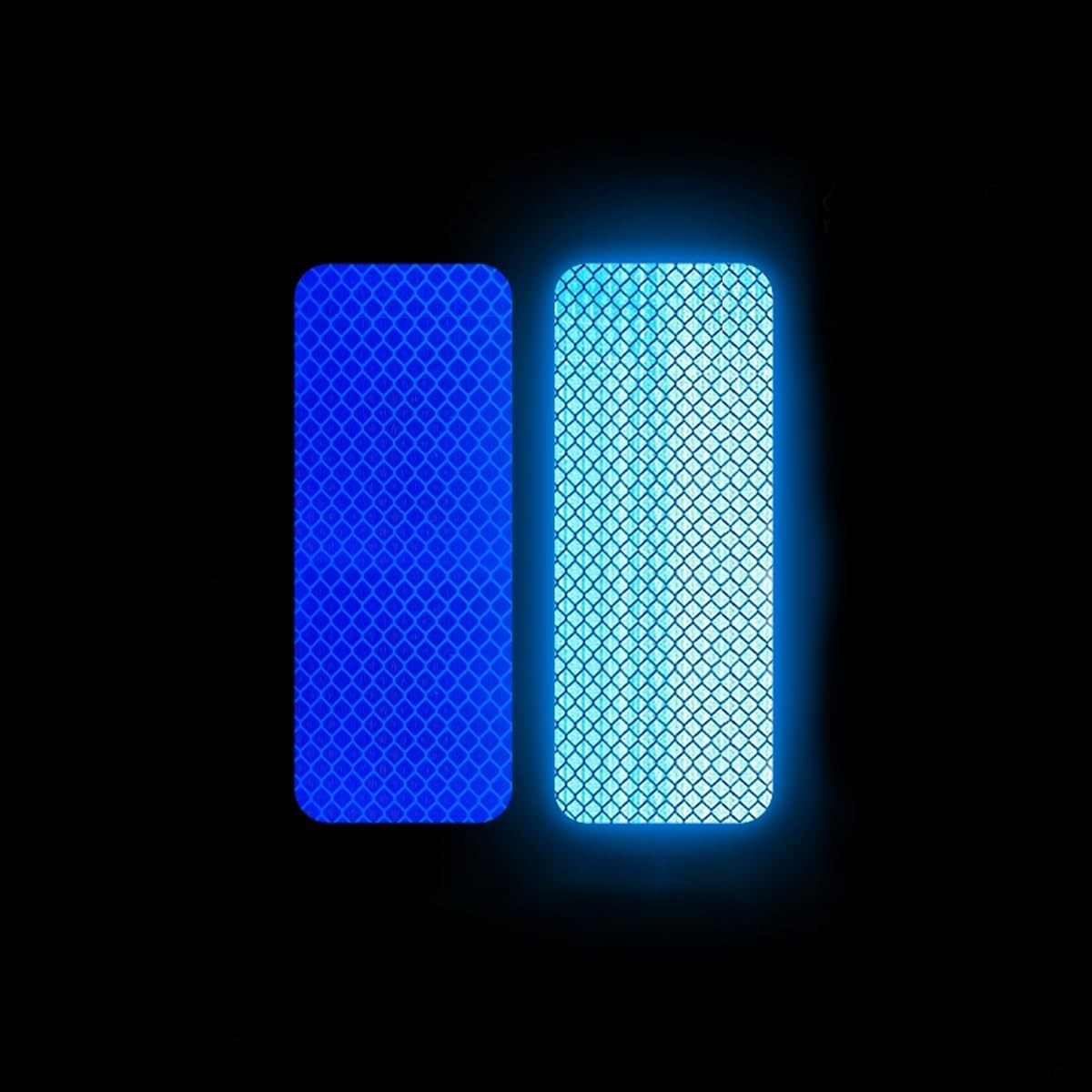 Helonge Reflective Stickers, 100 Pcs, 5 Colors 3cm x 8cm, Multicolor
