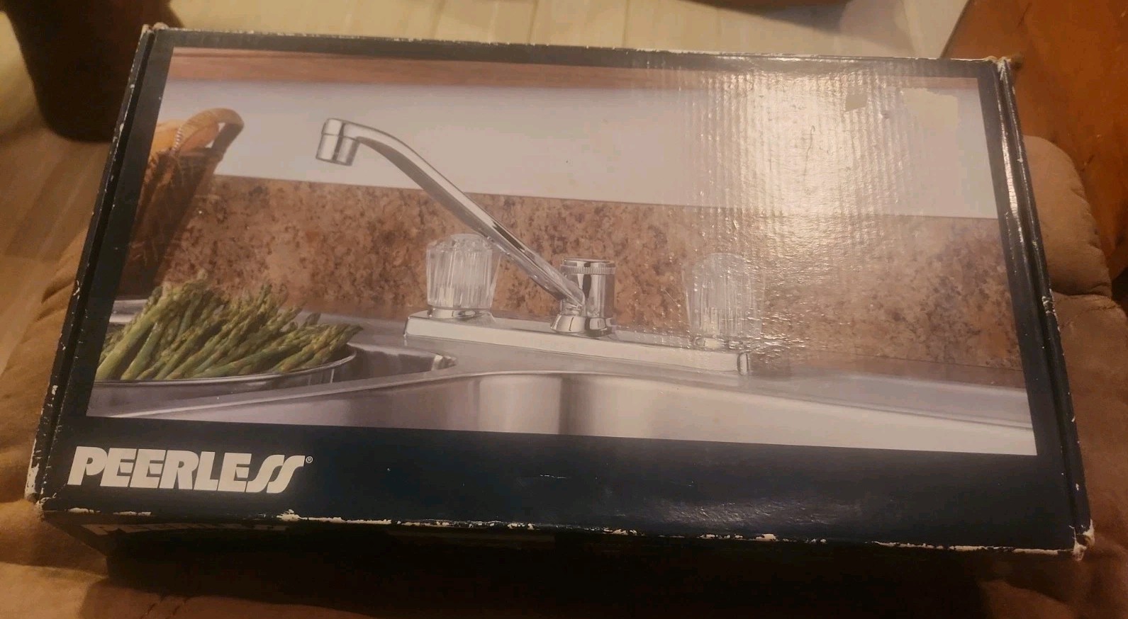 PEERLESS Chrome Kitchen Faucet Model P20-L 2 Hole Configuration New Open Box FP