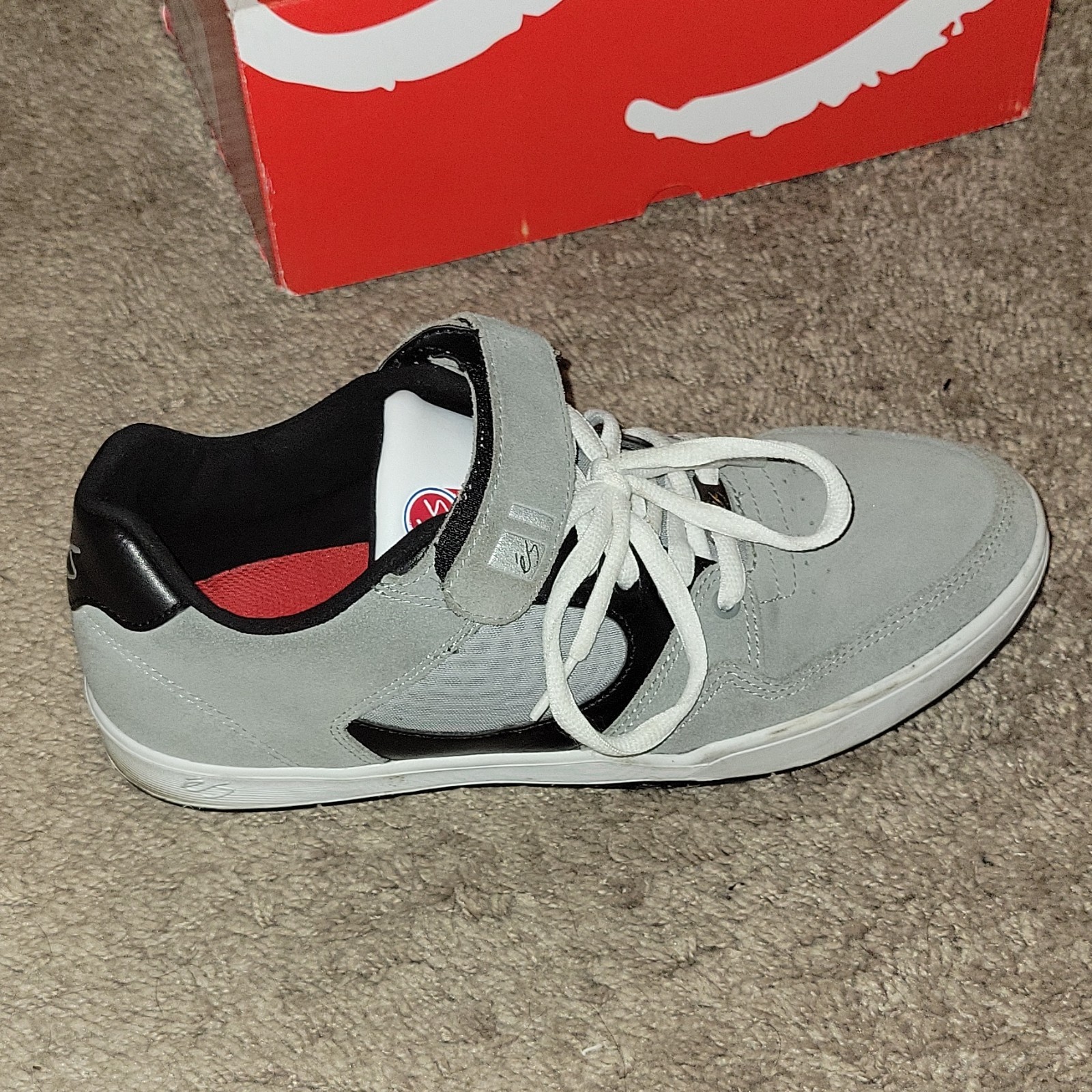 e's Accel Slim Plus Grey/Black/White Size 11
