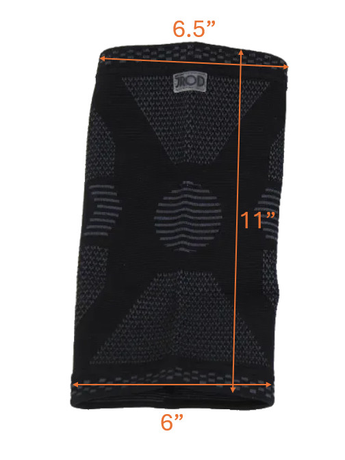 JROD Compression Knee Sleeves (Pair) – Black – Bamboo Fiber Support