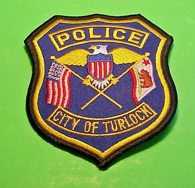 TURLOCK  CALIFORNIA  CA  ( 4" SIZE VARIETY )  POLICE PATCH  4"  FREE SHIPPING!!!