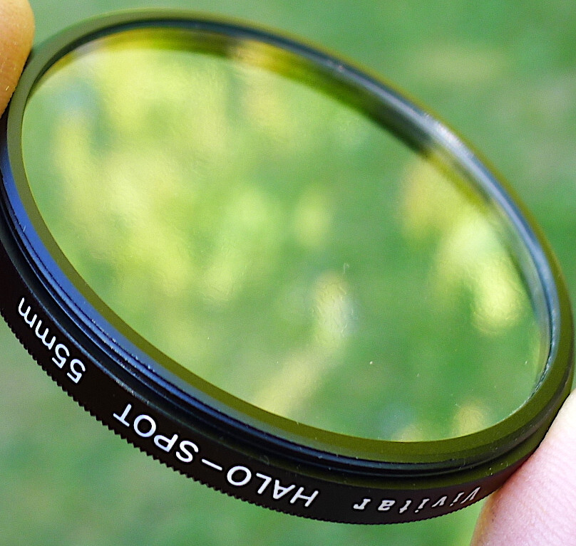 55mm Vivitar HS Halo Spot Filter - Soft Focus with Clear Center - NEW