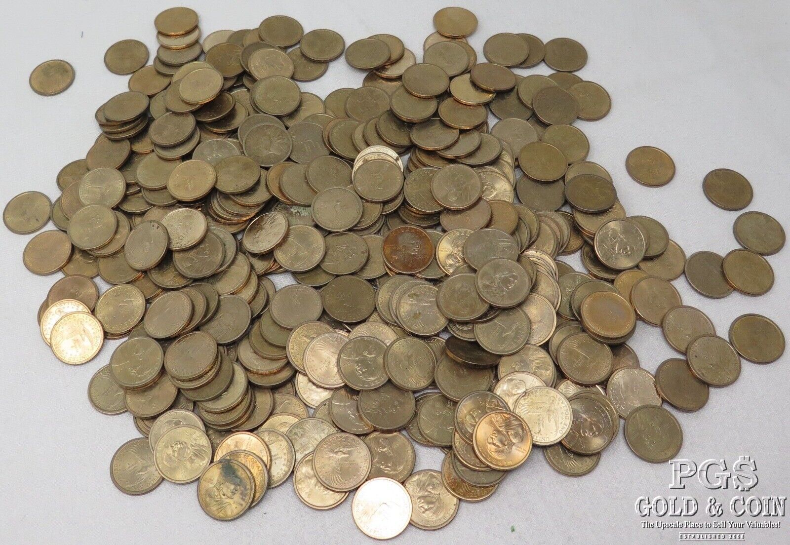 Unsearched Circulated Sacagawea Dollars $385 FV  25346