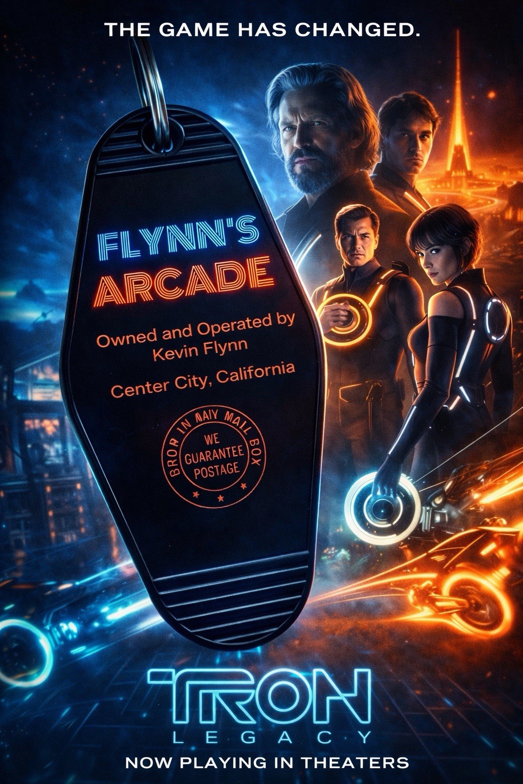 TRON Flynn's Arcade Tribute Key Tag"