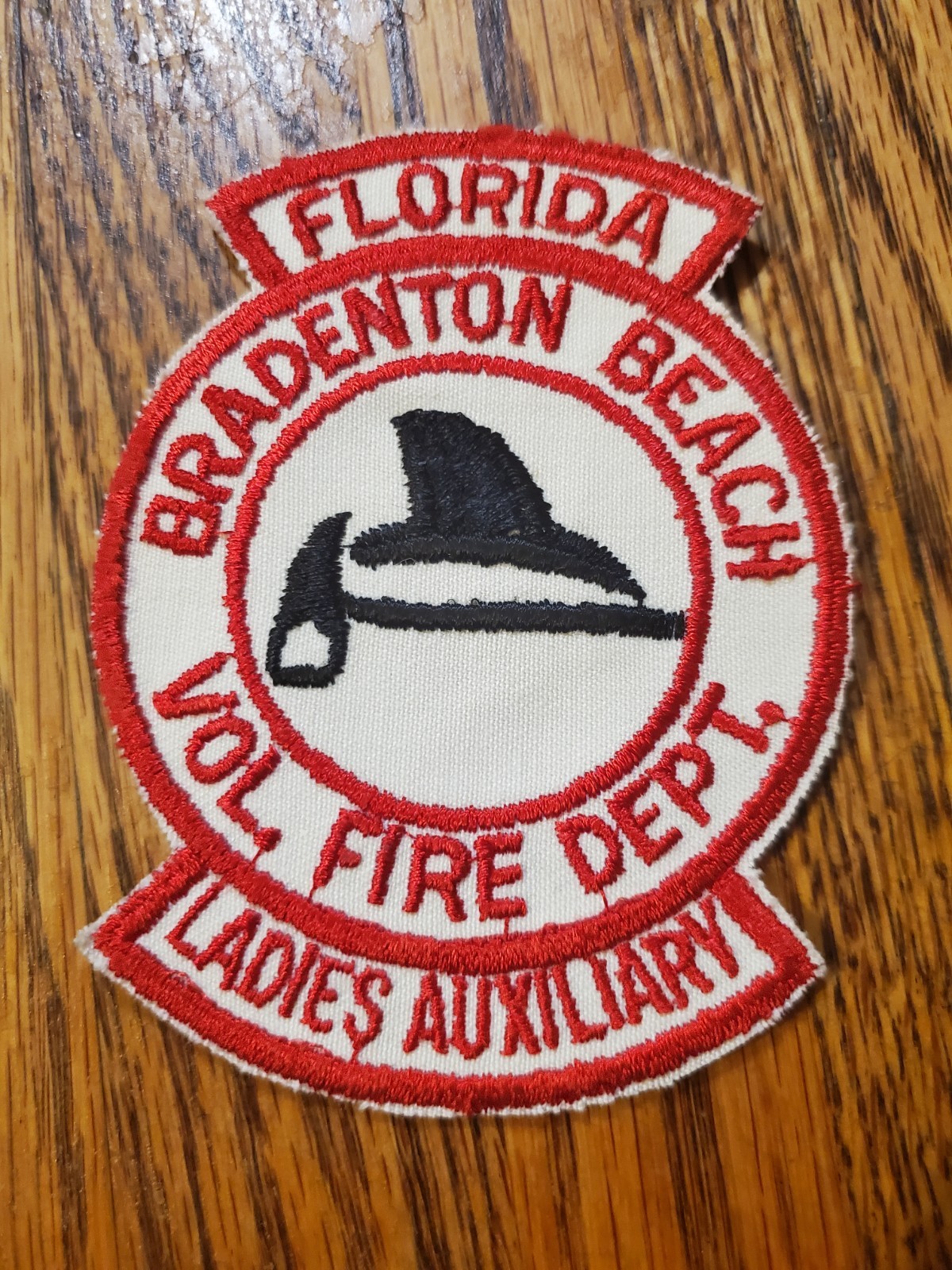 vintage embroidered patch for the Florida Bradenton Beach Volunteer Fire...
